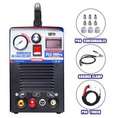 CUT55P Pilot Arc Plasma Cutter Air CNC Cutting 14mm 110/220V IGBT Inverter