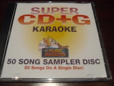 MUSIC MAESTRO KARAOKE SUPER CD G CAVS SEALED 50 TRACKS SCDG