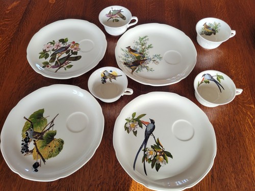 SELTEN 16-teiliges Set Alfred Meakin Teller Tasse Snack Audubon Society Vögel Nordamerika - Bild 3 von 24
