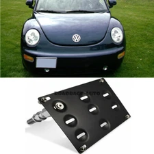 Bumper Tow Hook Hole License Plate Holder Bracket For 12-18 Volkswagen VW Beetle