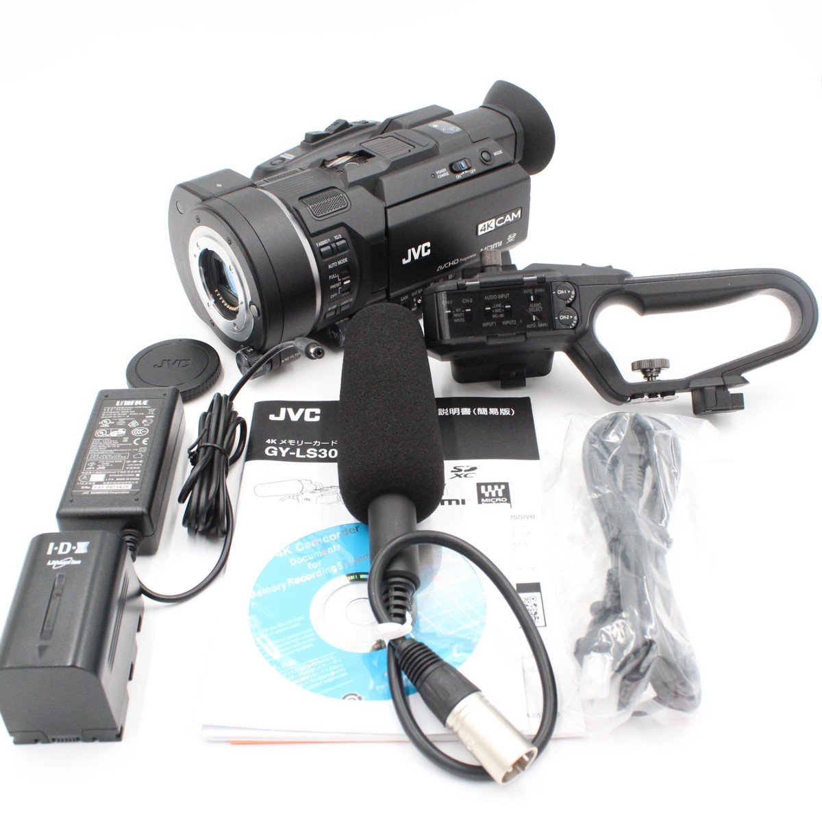 GY- LS300CH JVC 4K CAM ビデオカメラ本体 プロフェッショナル向け4Kメモリーカードカメラレコーダースペシャル