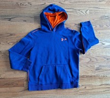 Under Armour Athletic Hoodie Pullover Jacket Top Boy's Size L Blue/Orange
