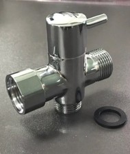 7/8 Inch T-Adapter 3 Way Connector Brass Shower Diverter With Valve For Toilet