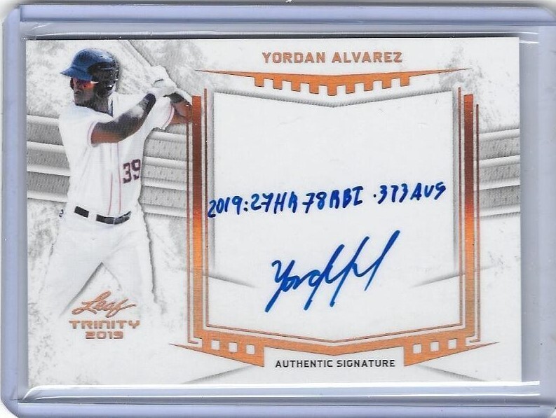 スポーツ選手 Yordan Alvarez RC Auto Yordan Alvarez Auto 2018 Bowmans Best Rookie Rc Auto | eBay