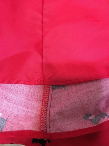 Red Skirt Girl’s Cotton Scottie Dog Puppy Scottish Terrier 10 / 12 Large Cotton - Picture 8 of 8