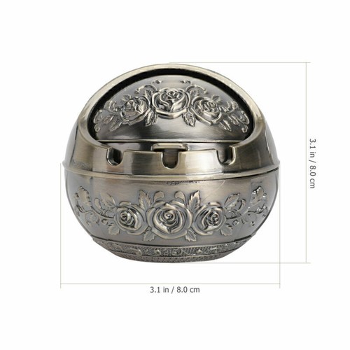 UK Cigarette Smoking For Ashtray Holder With Decorative Lid Ashtray New - - Picture 10 of 12
