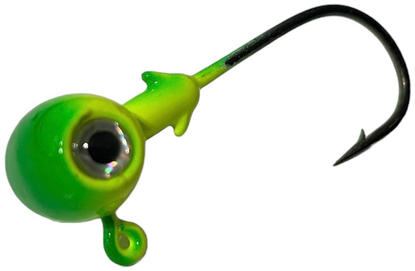 (25 Pack) 1/2 Ounce Football Jig Head With 3/0 Hook & 3D Eyes Air