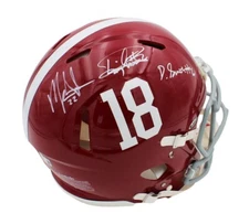 Ingram, Henry & Smith Signed Alabama Crimson Tide Speed Auth #18 Helmet