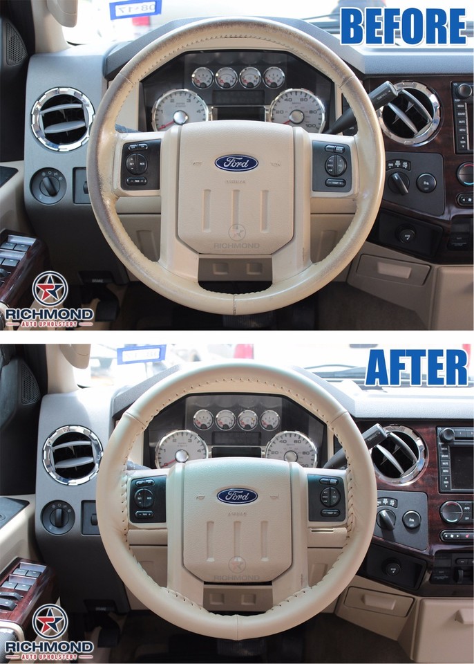 2010 2011 2012 2013 2014 Ford Expedition -Leather Wrap Steering Wheel