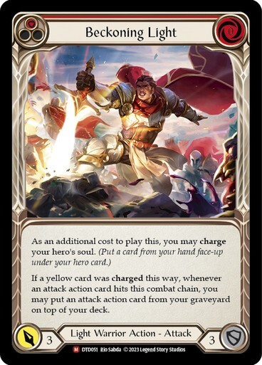 Beckoning Light (RED) majestic Dusk Till Dawn Flesh and blood TCG NM