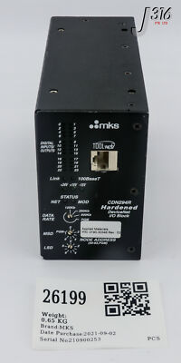 うさ。 26199 MKS HARDENED DEVICENET I/O BLOCK, AS01294-04, AMAT PN: 0190