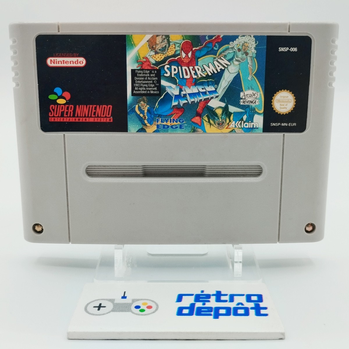Spider-Man X-Men Arcade's Revenge / Super Nintendo SNES Spider-Man X-Men Arcade's Revenge / Super Nintendo SNES