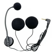 Helmets Speaker Earphone Intercom Mic 3.5mm Straight Head for Motorcycle Helmets