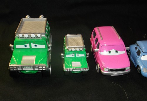 7 Disney Pixar Cars - Hank Hallsum, Deluxe T J Hummer, Charlie Cargo + 4 More - Picture 2 of 11