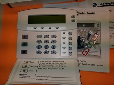 Interlogix NetworX NX-148E-RF LCD Keypad with Wireless Receiver Boxed NX148E-RF