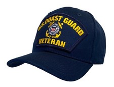 U.S. Coast Guard Veteran Hat Blue Ball Cap
