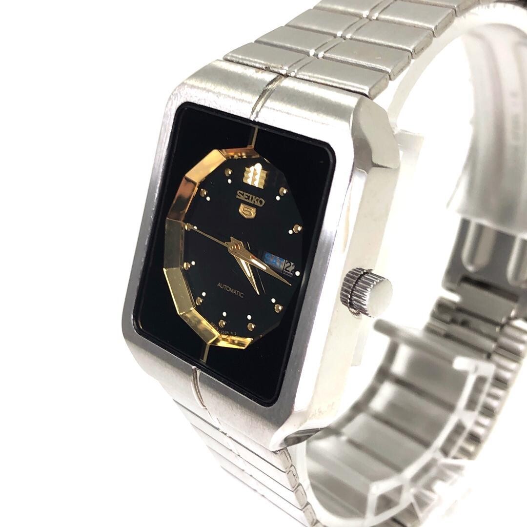 SEIKOセイコー セイコー5スポーツ4206-5700 自動巻 腕時計 美品 SEIKO 5 4206-5700 Automatic Day/Date Square Men's Watch From