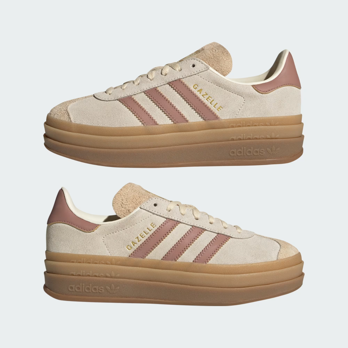 adidas Gazelle Bold JS3893 Cream White Warm Clay Sand Strata
