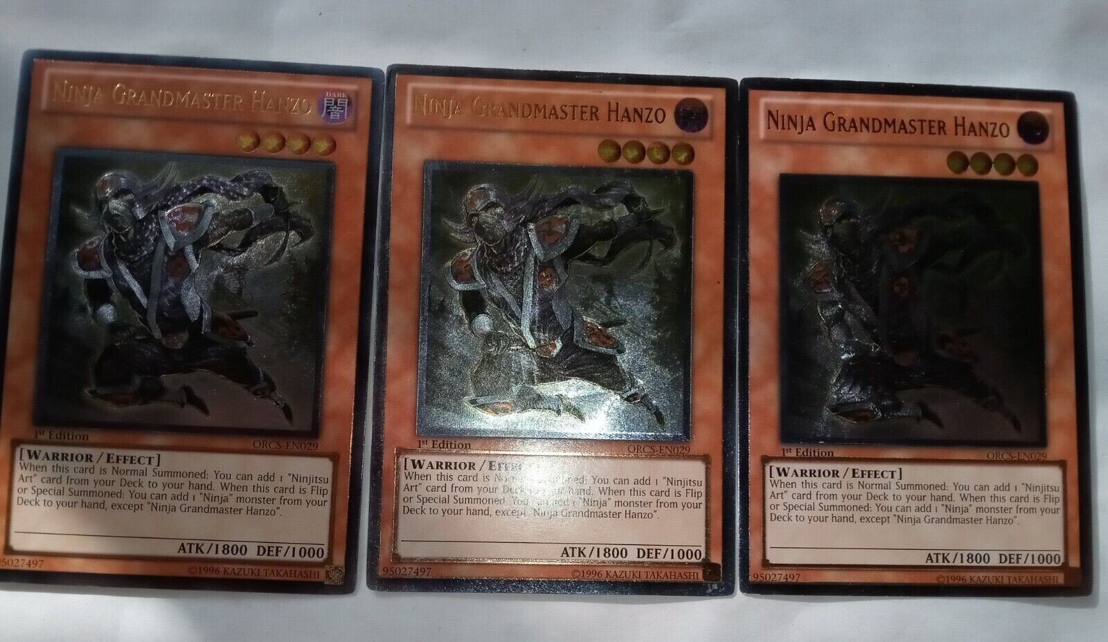 Yu-Gi-Oh! Ninja Grandmaster Hanzo Order Of Chaos ORCS-EN029 Ultimate ...