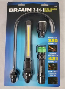 braun light flashlight connect quick kit shaft flex slim bar