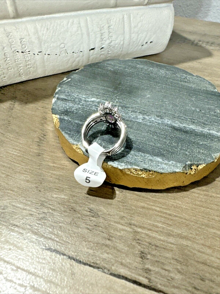 Anillo Bomb Party: Colección Linfoma, RBP6339 "Una vida por la que vale la pena luchar" - Talla 5 Foto 4 de 4