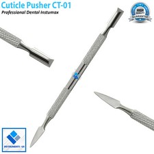 Nail Pusher Cuticle Remover Manicure Pedicure Stainless Steel Tool CT 1 New Set