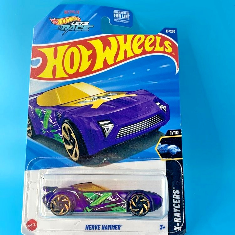 HOT WHEELS 2025 NERVE HAMMER TRANSPARENT PURPLE 13/250 HYX66 LET'S RACE SHOW
