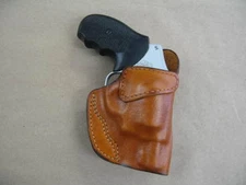 Smith & Wesson 36, 60, 640 642 Leather 1 Slot OWB Belt Concealment Holster TAN R
