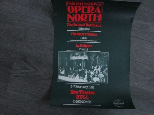 English National Opera North Various Shows Original 1981 New Theatre Poster - Foto 1 di 5