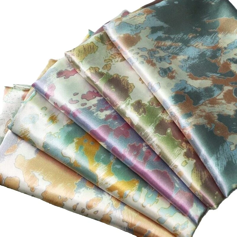 Satin Tie Dye Apparel-Dress Clothing Craft Fabrics