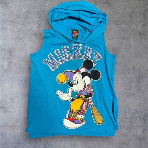 Vintage 90s Disney Mickey baseball hoodie medium