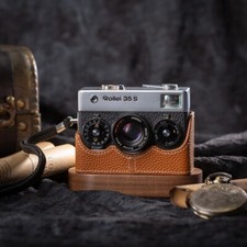 For Rollei 35 35s 35SE 35TE 35T Real Leather Half Camera Case Bag Cover