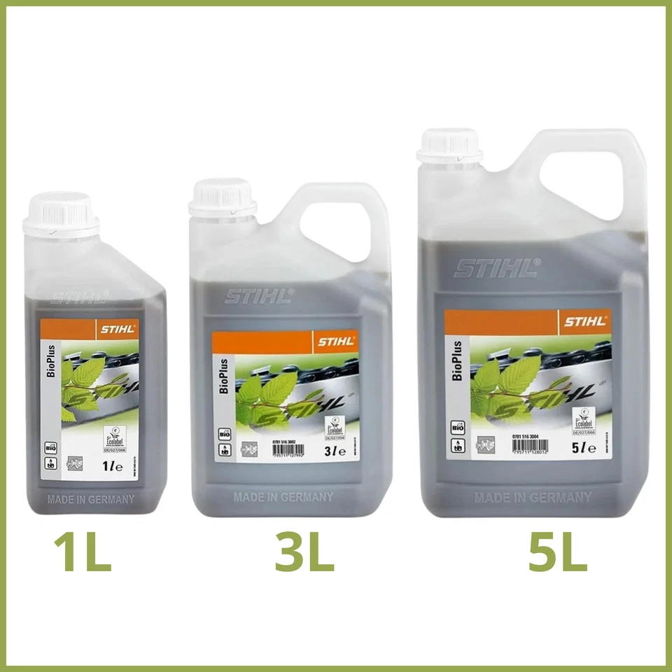 Olio protettivo lubrificante per catena motosega Stihl BioPlus da 1-3-5 L Litri - Immagine 2 di 2
