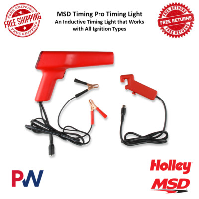 MSD Timing Pro Timing Light Tool Detachable Lead Works With All Ignition Types