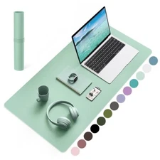 Non-Slip Desk PadMouse PadWaterproof PVC Leather Desk Table ProtectorUltra Th...