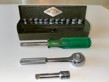 Sk-wayne 14 Inch Ratchet Set In Steel Box With Steel Logo Tab-not A Decal