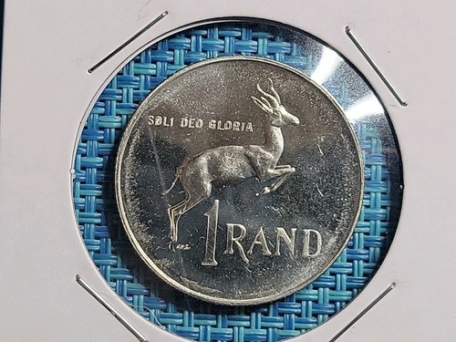 🌍 Südafrika "Suid Afrika" 1 Rand 1966 KM-71,2 0,800 Silbermünze 070625-23