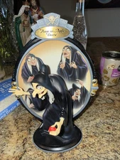 2002 Bradford Exchange Disney Villains Figure Plate Evil Witch