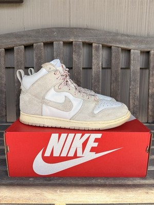 Nike Notre x Dunk High Suede Light Orewood Brown White Red CW3092-100