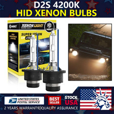 Hid Xenon D2s 2 Bulbs Head Light 4200k Warm White Bi-xenon Replace Low High Beam Hid Xenon D2s 2 Bulbs Head Light 4200k Warm White Bi-xenon Replace Low High Beam