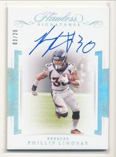 2019 Flawless Phillip Lindsay Signatures Auto 03/20