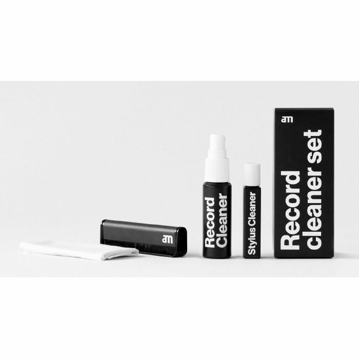 AM Clean Sound Record Cleaner Vinyl Cleaning Set With Fluid, Cloth, Anti-Stat...