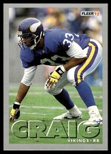 Roger Craig 1993 Fleer #38 Vikings NFL READ FREE SHIPPING