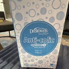 Dr. Brown  s Natural Flow Anti-colic Options Narrow Baby Bottles 4-Pack 4oz