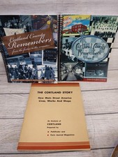 Lot of 3 Cortland Story Cortland County (NY)  Remembers Vol 1 & 2 Local History