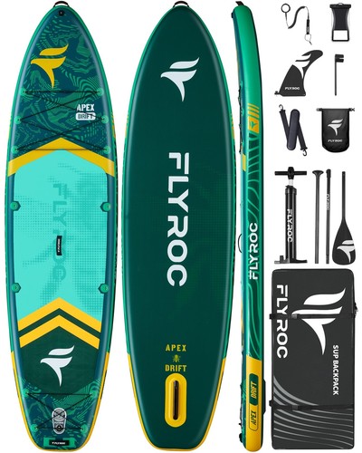 11'6x35'' Extra Wide Inflatable Paddle Board, 450lb Capacity Stand Up Paddle ...