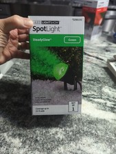 Gemmy LED Light Show Green Spotlight Steady Glow Indoor/Outdoor Christmas NEW