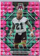 2023 Panini Mosaic #363 Sydney Brown Camo Pink Mosaic