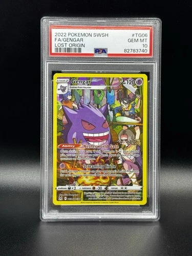 PSA 10 Pokemon full art Gengar Lost Origin TG06/TG30