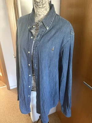 Ralph Lauren Polo Gr. XL TG Hemd Jeanshemd Oberteil Herren - Bild 1 von 4